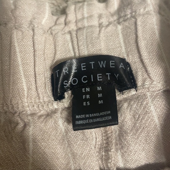 Streetwear Society Capri Linen Pants - Picture 3 of 3